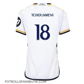 Real Madrid Aurelien Tchouameni #18 Replika Hemmatröja Damer 2023-24 Kortärmad